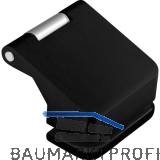 DORMA-Glas T�rband Fl�gelteil Junior Office 11.238, 38,5 mm, Alu schwarz RAL9005