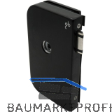 Schloss JUNIOR OFFICE unversperrbar, links, schwarz matt RAL 9005 (11.264)