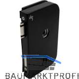 Schloss JUNIOR OFFICE PZ mit Wechsel, rechts, schwarz matt RAL 9005 (11.261)