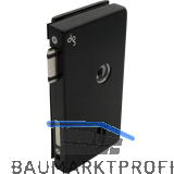 Schloss JUNIOR OFFICE CLASSIC PZ mit Wechsel,rechts,schwarz matt RAL9005(11.281)