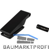 DORMA-Glas Bandoberteil mit H�lse Studio Classic 10.021, schwarz matt