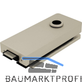 Schloss Studio 1121 unversperrbar, Glas 8 mm, Alu Edelstahl-Effekt (10.150)