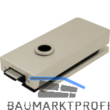 Schloss Studio 1121 unversperrbar, Glas 8 mm, Alu Edelstahl-Effekt (10.149)