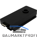 Schloss Studio 1121 unversperrbar, Glas 8 mm, Alu schwarz RAL 9005 (10.150)