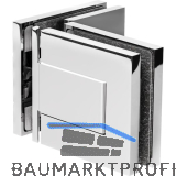 DORMA-Glas Duscht�rband MORANO S1 90� Glas-Glas, Messing glanzverchromt