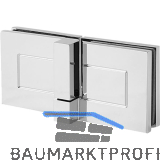DORMA-Glas Duscht�rband TANORA S2 180� Glas-Glas, links, Messing glanzverchromt