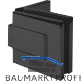 DORMA-Glas Duscht�rband MORANO S1 90� Glas-Wand, Messing schwarz matt RAL 9005