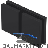 DORMA-Glas L�ngsverbinder 180� Glas-Glas MORANO S1,S1XL/TANORA S1,S2, schwarz