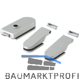 Beschlagsgarnitur Studio Rondo unversperrbar, silber eloxiert (10.101)