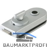 Schloss Studio Rondo WC m. Riegelolive, silber eloxiert (10.206)