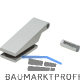 DORMA-Glas Bandoberteil mit H�lse Studio Classic 10.021, silber eloxiert