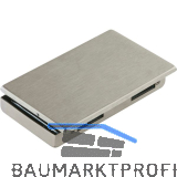 Gegenkasten Junior Office 11.287, rechts, Aluminium Edelstahl-Effekt