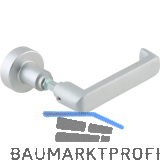 DORMA-Glas Wechselgarnitur 10.304 o. Rosetten, m. Wechselstift, silber eloxiert