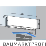 DORMA-Glas Unterer Eckbeschlag PT 10, Glas 10 mm, silber eloxiert (03.100)