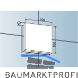 DORMA-Glas Verbindungsbeschlag PT 80, Glas 10 mm, silber eloxiert (03.170)