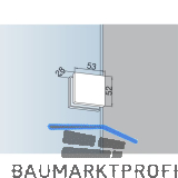 DORMA-Glas Schraubhalterung PT 90, Glasst�rke 10 mm, Edelstahl (07.021)