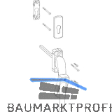 HAUTAU ATRIUM HKS Drehgriff 201 EG-PZ innen, Einlassgetriebe, wei� RAL 9016