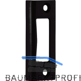 Winkelschlie�blech 10.401, Falztiefe 24 mm, Aluminium schwarz matt