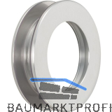 KWS Schiebet�rmuschelpaar 5255 mit Griffloch, �65mm, Aluminium silber eloxiert