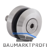 Glaspunkthalter Trapez 45, 45 mm, 8 - 20 mm Glas, Edelstahl
