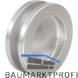 Muschelgriffpaar rund � 65mm, f�r TS 8-10 / 38-45mm, Aluminium silber eloxiert