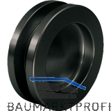 Muschelgriffpaar rund � 65mm, f�r TS 8-10 / 38-45mm, Aluminium schwarz matt