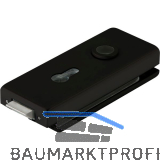 Schloss Studio Classic PZ m. Wechsel, Glas 8 mm, Alu schwarz RAL 9005 (10.003)