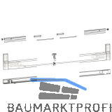 GU-966/200 PSK Profilbeutel, L=3460 mm, silber