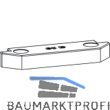 GU-966 PSK Rastplatte, Eurofalz 24x8 mm, 13V, Zink silber, mit Positionszapfen