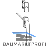 MACO SKB-Z Drehgriff innen f�r PZ, VK 8x112 mm, Aluminium bronze eloxiert