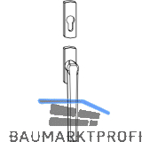 MACO SKB-Z Drehgriff au�en f�r PZ, VK 8 mm, Aluminium wei� beschichtet