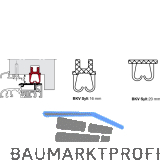 Auflaufdichtung Sylt, 20 mm, schwarz zu 4 Meter