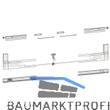 GU-966/150 PSK Profilbeutel, L=2460 mm, silber