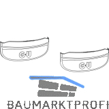 GU-966 PSK oZ Grundkarton Scheren-Abdeckkappe, wei�