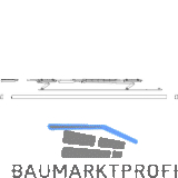 MACO PAS Gleitscheren-Set, Abdeckschiene 13 mm, braun, FFB 1251-1650 mm, rechts