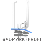 GU-966 PSK mZ Drehgriffgarnitur DIRIGENT innen/au�en flach, mit PZ, wei�