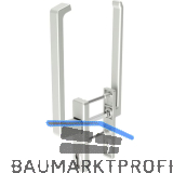 GU-966 PSK mZ Drehgriffgarnitur DIRIGENT innen/au�en flach, mit PZ, silber