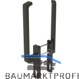 GU-966 PSK mZ Drehgriffgarnitur DIRIGENT innen/au�en flach, mit PZ, dunkelbraun