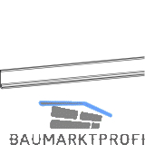 GU-966/200 Laufschiene unten P 1213, Aluminium silber eloxiert, L=2460 mm