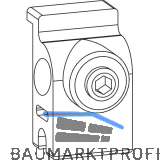 GU-966/200 St�tzbock f�r 10 mm Verbindungsstange, Kunststoff silber