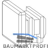 GU-966 Endkappe f�r F�hrungsschiene oben P1225, Kunststoff wei� RAL9016
