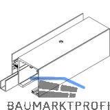 DORMA-Glas Muto 80/150 F�llprofil auf Ma� Edelstahl-Effekt