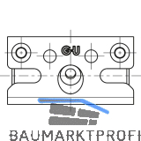 GU Schlie�platte SE-Sicherheit, Eurofalz 30x8 mm, 13V, Stahl silber