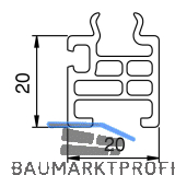 Altbau-Ausgleichsprofil EIFEL T, schwarz