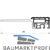 Balkont�rschwelle EIFEL RS 85 TB, 6000 mm, silber eloxiert/grau