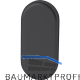 FSB Blindrosette 17 1757 oval, Aluminium schwarz matt