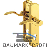 SH-Dr�ckergarnitur M�NCHEN - auf Schild PZ92, links, -80, ohne Kzs., Messing PVD