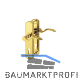 SH-Dr�ckergarnitur M�NCHEN auf Schild PZ88, links, 77-82, ohne Kzs., Messing PVD