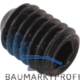 FSB Gewindestift 03 0450, M 6 x 8 mm, Edelstahl schwarz