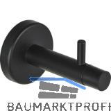 Wandt�rpuffer mit Haken, L�nge 82 mm, Stahl schwarz matt